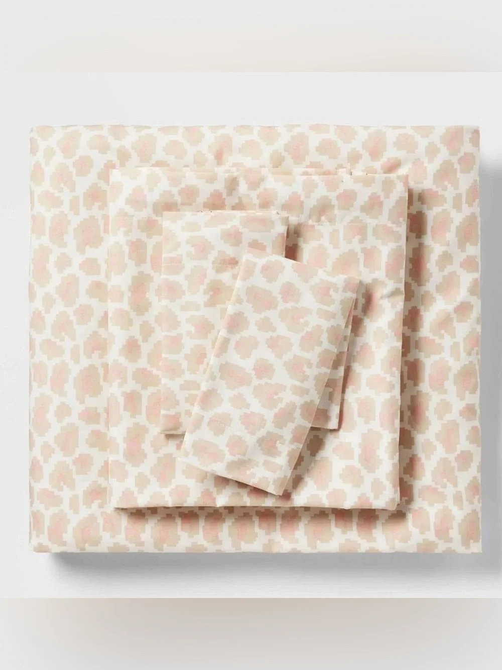 Twin/Twin Extra Long Microfiber Sheet Set Pink Leopard Print - Room Essentials